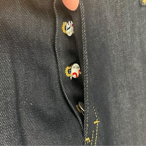 NWOT TRIARCHY Slim Straight Blue Button Fly Jeans Sustainable Men’s Size 40X34 - Picture 7 of 13